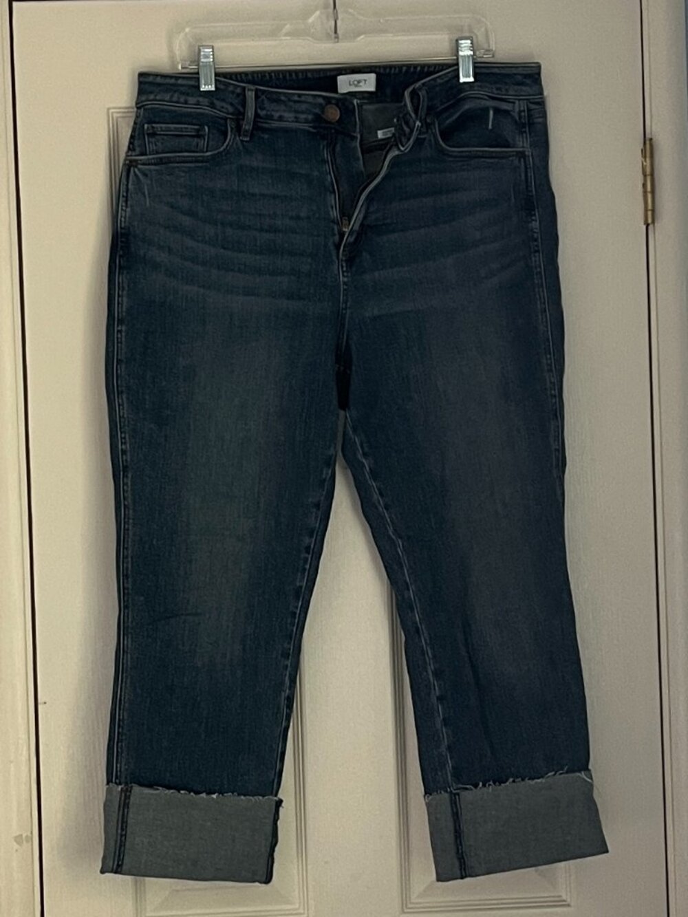 LOFT Curvy High Raise Straight Jeans